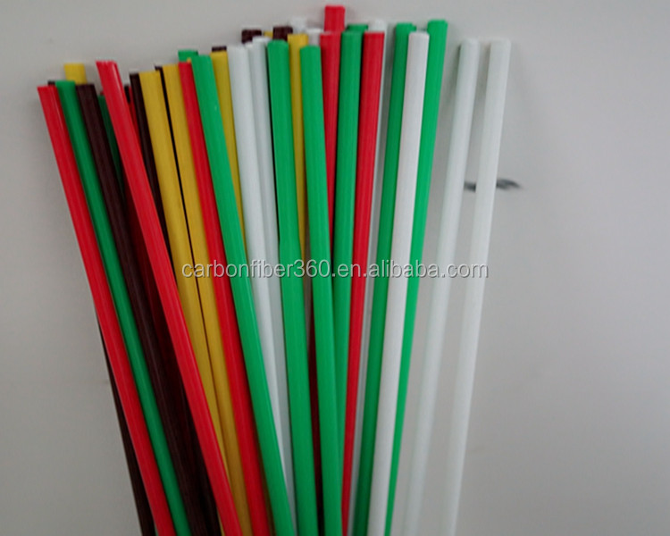 18mm solid tapered fiberglass rods in two sections use for support application