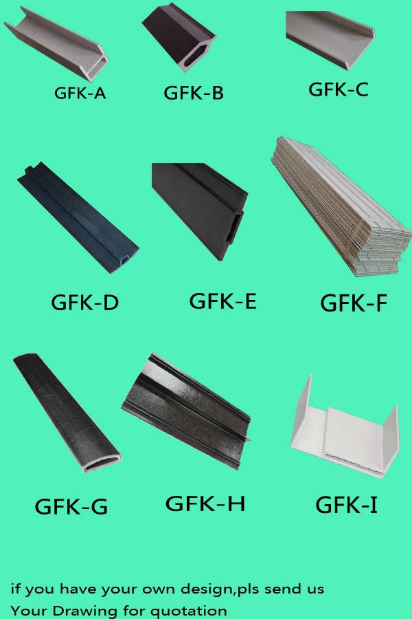 Glass reinforced plastic pultruded profile/GRP/frp pultruded profiles /ABS /SGS report
