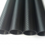 3K twill plain pattern roll wrapped carbon fiber tube 15mm 20mm 30mm 50mm