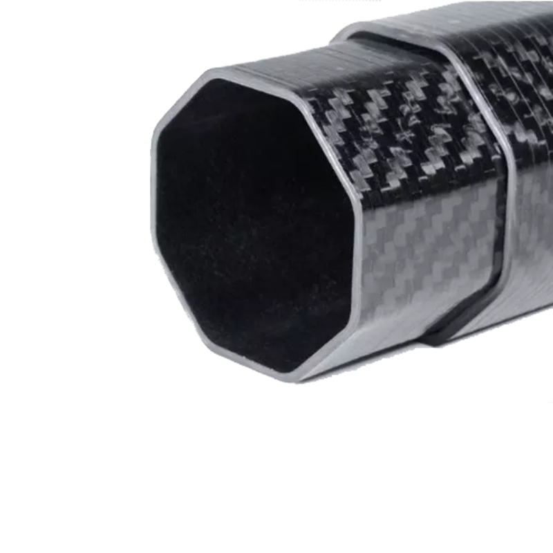 Factory Customized 3k Carbon Fiber Twill Plain Weave Octagonal Tube