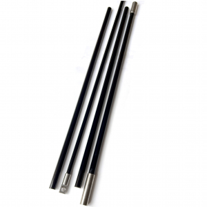 18mm solid tapered fiberglass rods in two sections use for support application