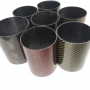 Fashionable Color Twill  Glossy Fabric Carbon Fiber Tube