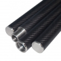 Factory customized 3K twill carbon fiber tube aluminum alloy connecting tube