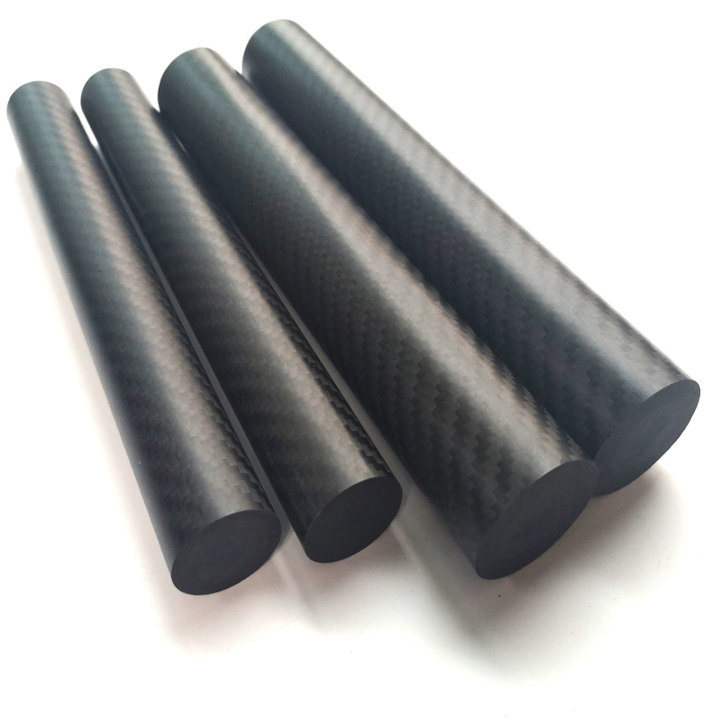 Factory Custom High Strength 3K Carbon Fiber Solid Rods