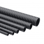 3K twill plain pattern roll wrapped carbon fiber tube 15mm 20mm 30mm 50mm