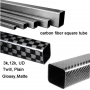 Manufacture high modulus custom 3k carbon fiber square tube